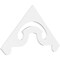 Ekena Millwork Pitch Northwest Architectural Grade PVC Gable Pediment, 48"W x 24"H x 1"P (12/12) GPP048X024X100NOR - alternate 1